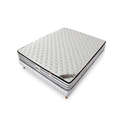 ENSEMBLE LE PLAZA LUXE - Matelas 2 places + 1 Sommier